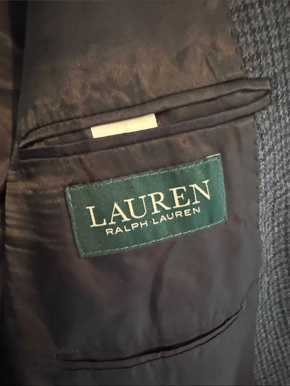 Lauren Ralph Lauren Navy Houndstooth Sport Coat